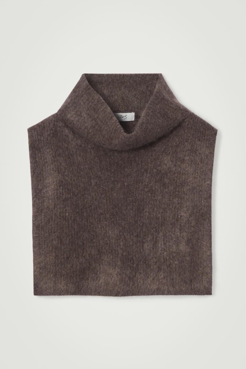 The Brushed-Cashmere Funnel Neck Warmer