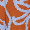 orange / blue / printed