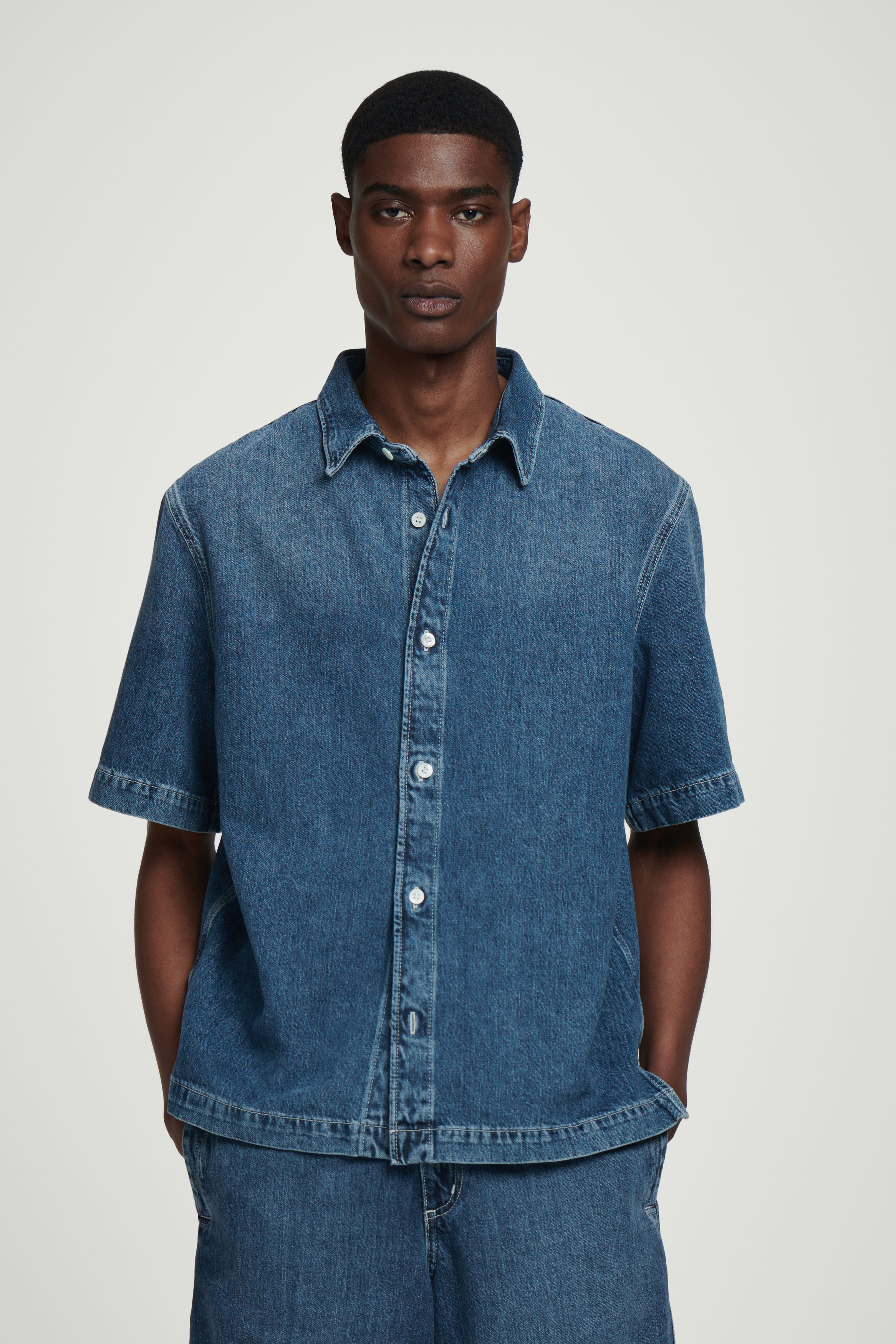 JemutのBento Denim Short Sleeve Shirt l_p0177528450.jpg
