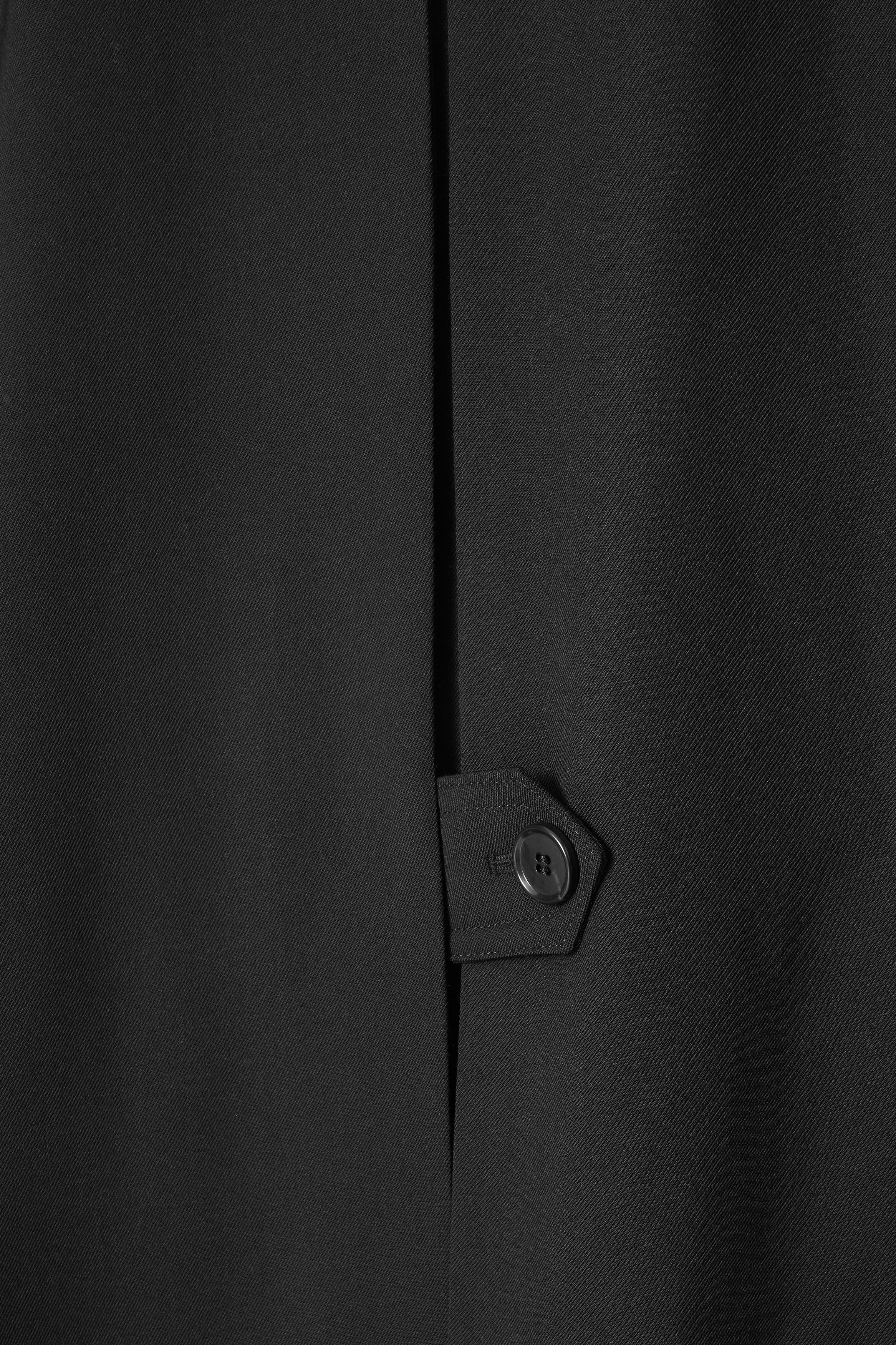VOLUMINOUS SWING TRENCH COAT - BLACK VOLUMINOUS SWING TRENCH COAT - BLACK