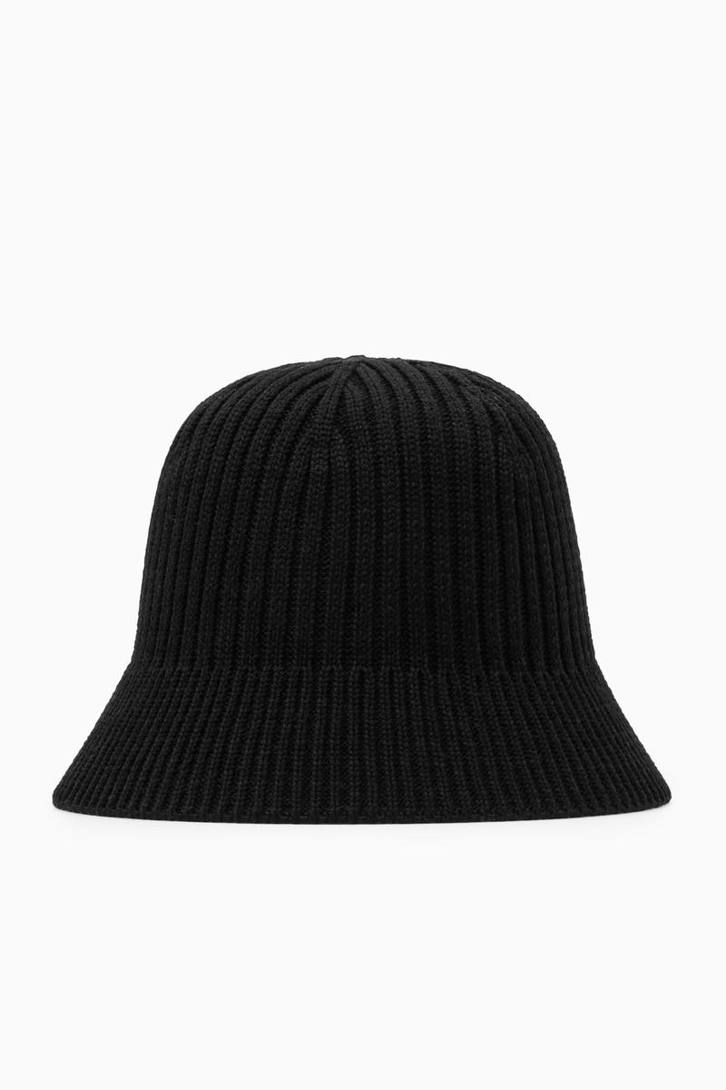 Ribbed Merino Wool Bucket Hat