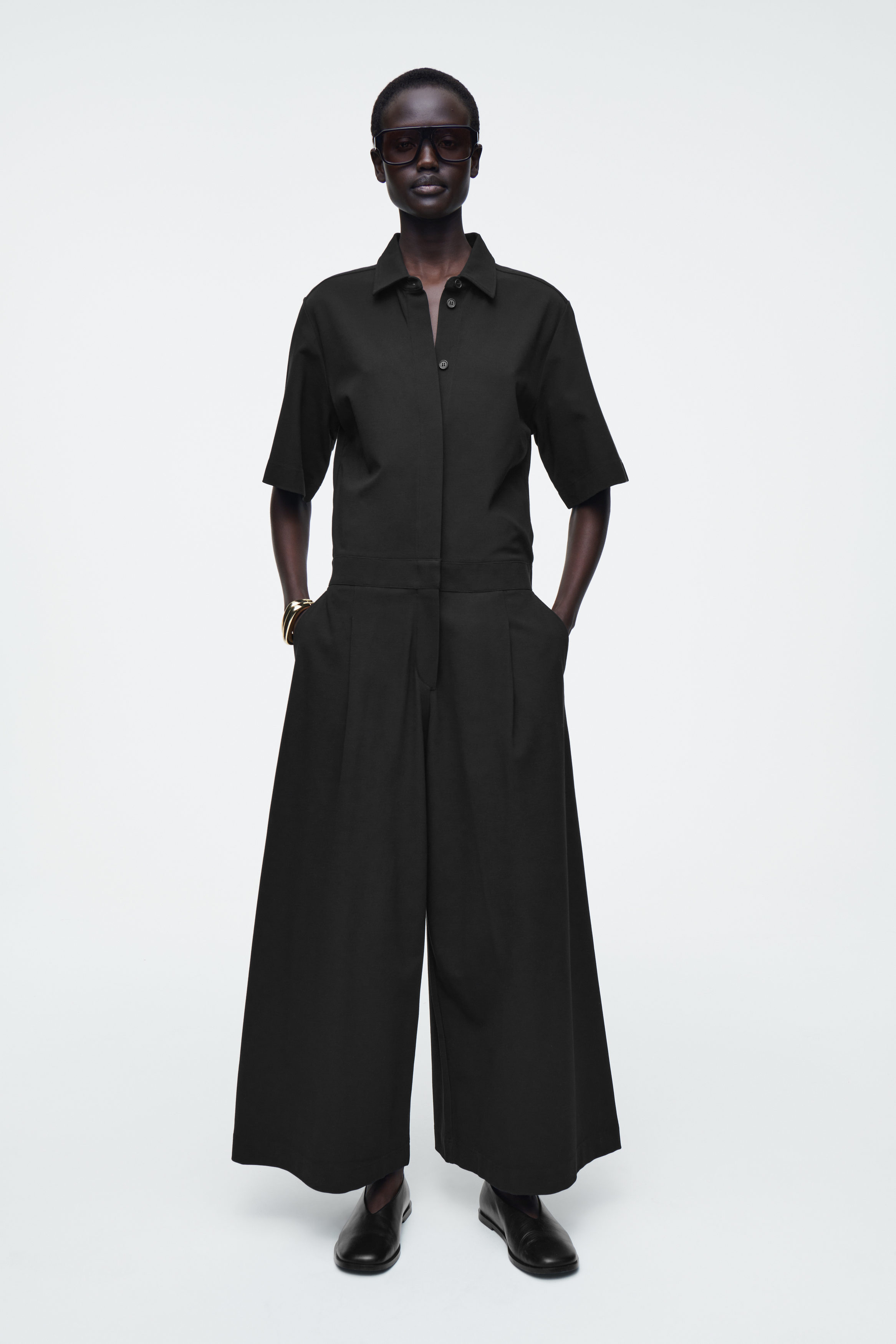 オールインワン・サロペット LIU JO Woman Jumpsuits Black VA5033JS360 22222 LIU JO Jumpsuit with glitter thread in black/ cream