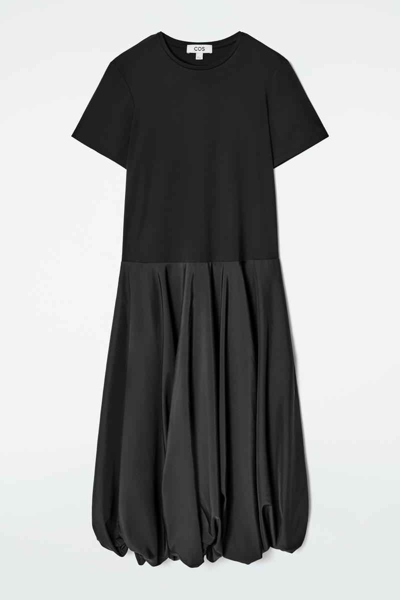 Balloon-Hem T-Shirt Dress