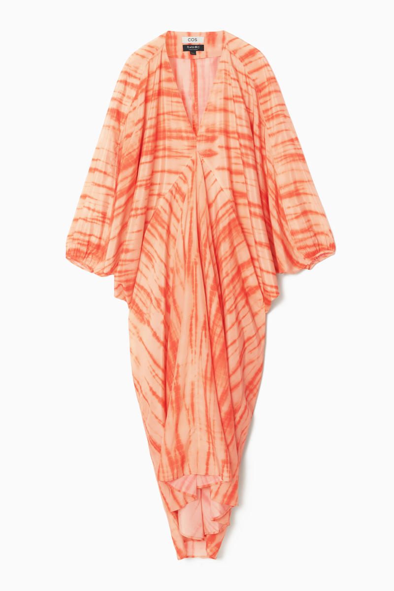 Oversized Silk Kaftan Dress