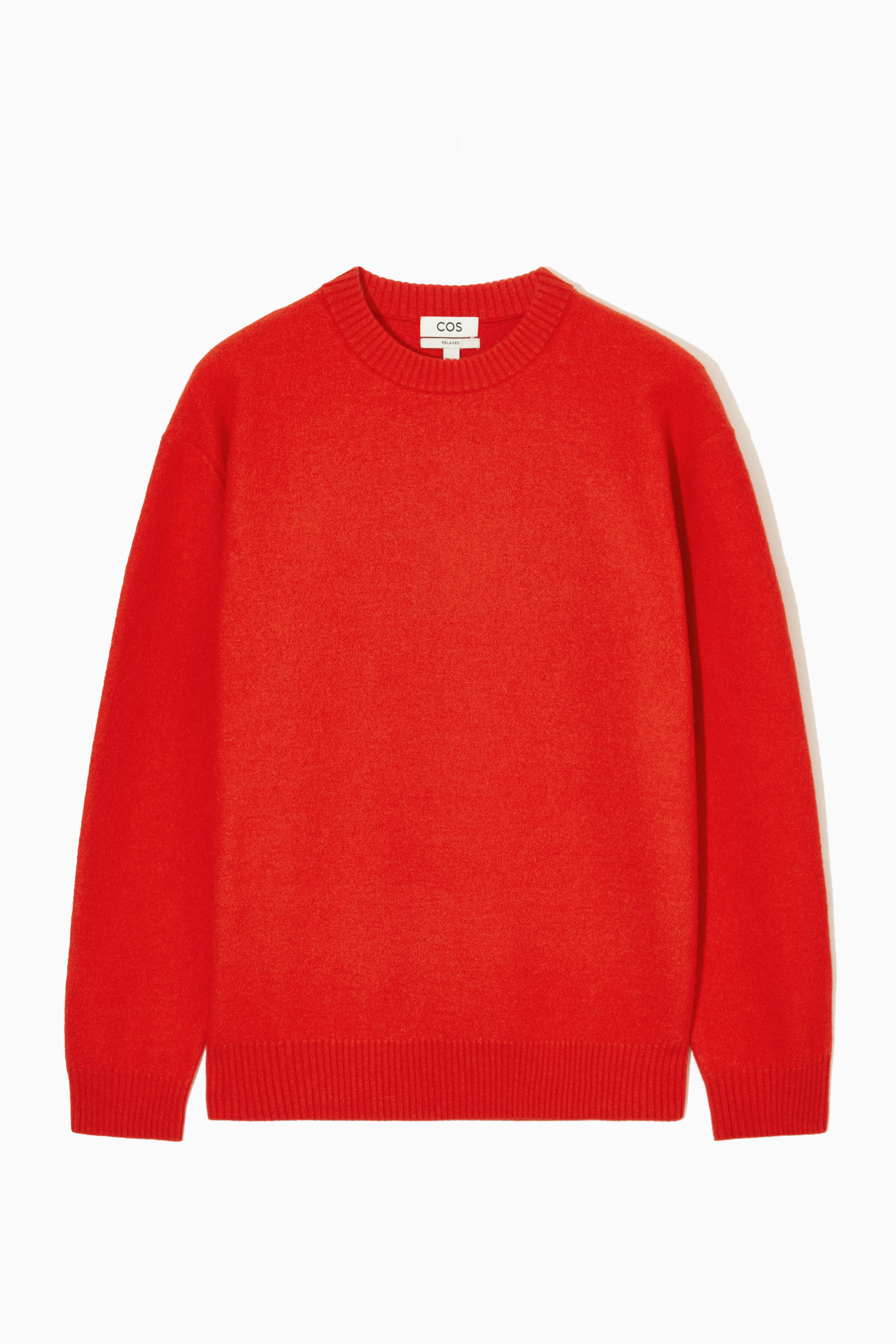 BOILED-WOOL CREW-NECK JUMPER - BLACK