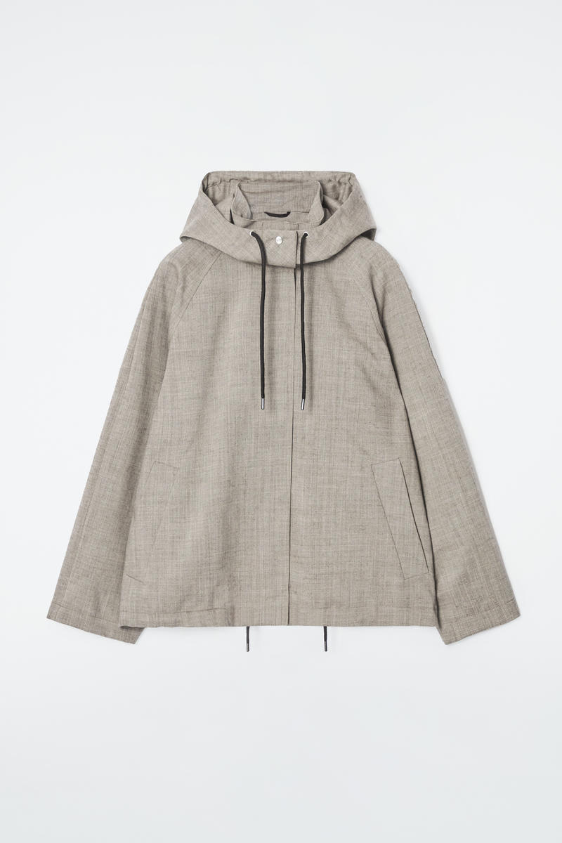 Hooded Wool Utility Jacket