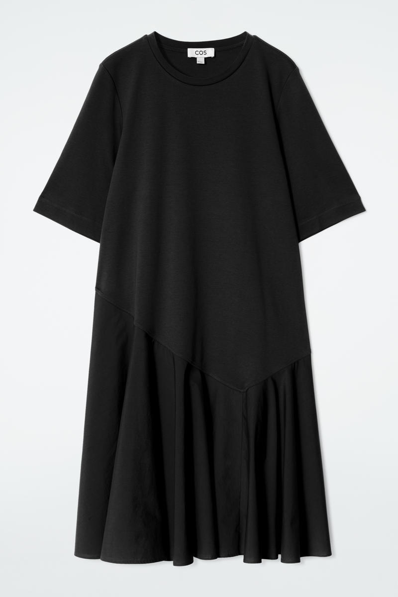 Asymmetric Mini T-Shirt Dress