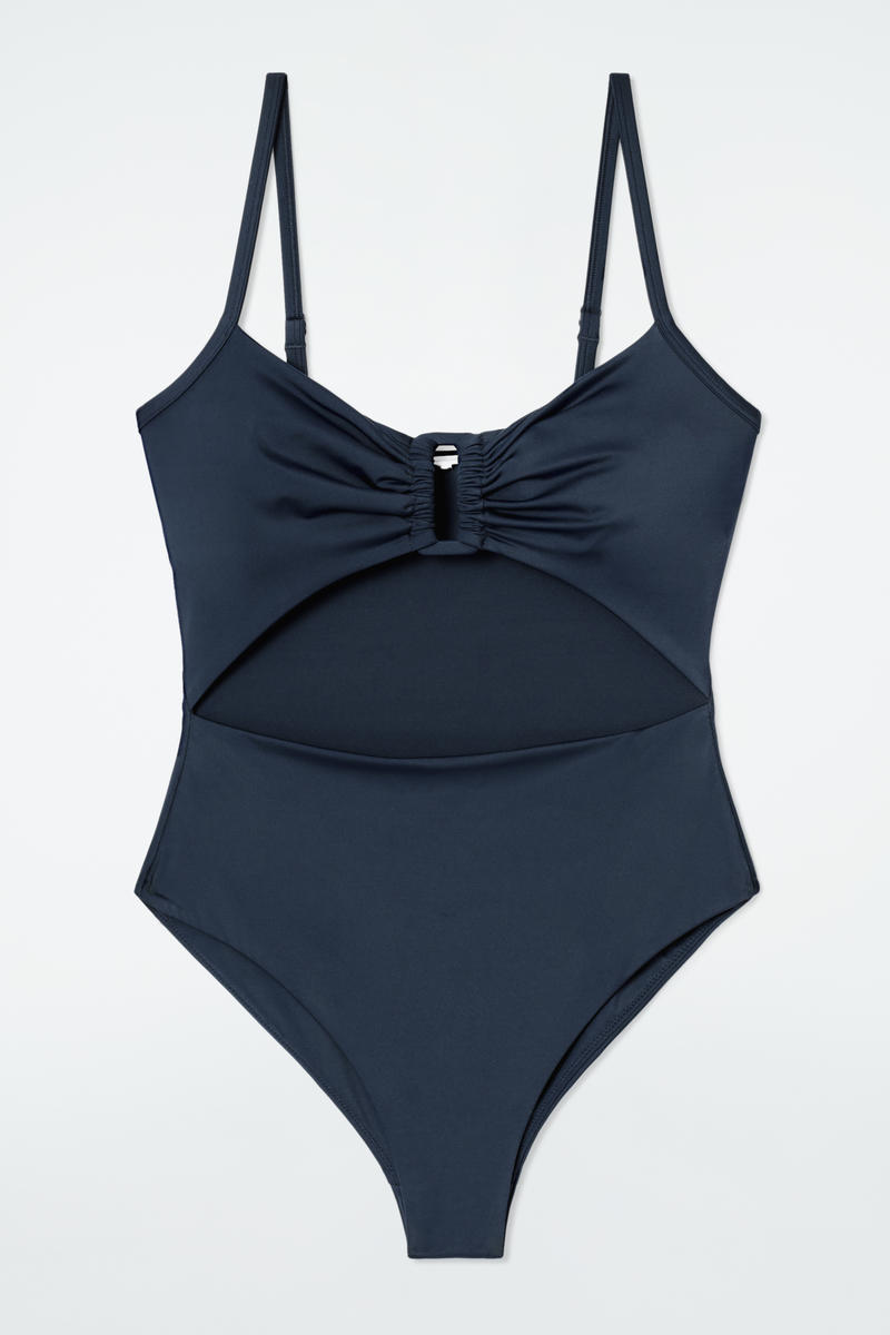 Gathered Cutout Swimsuit