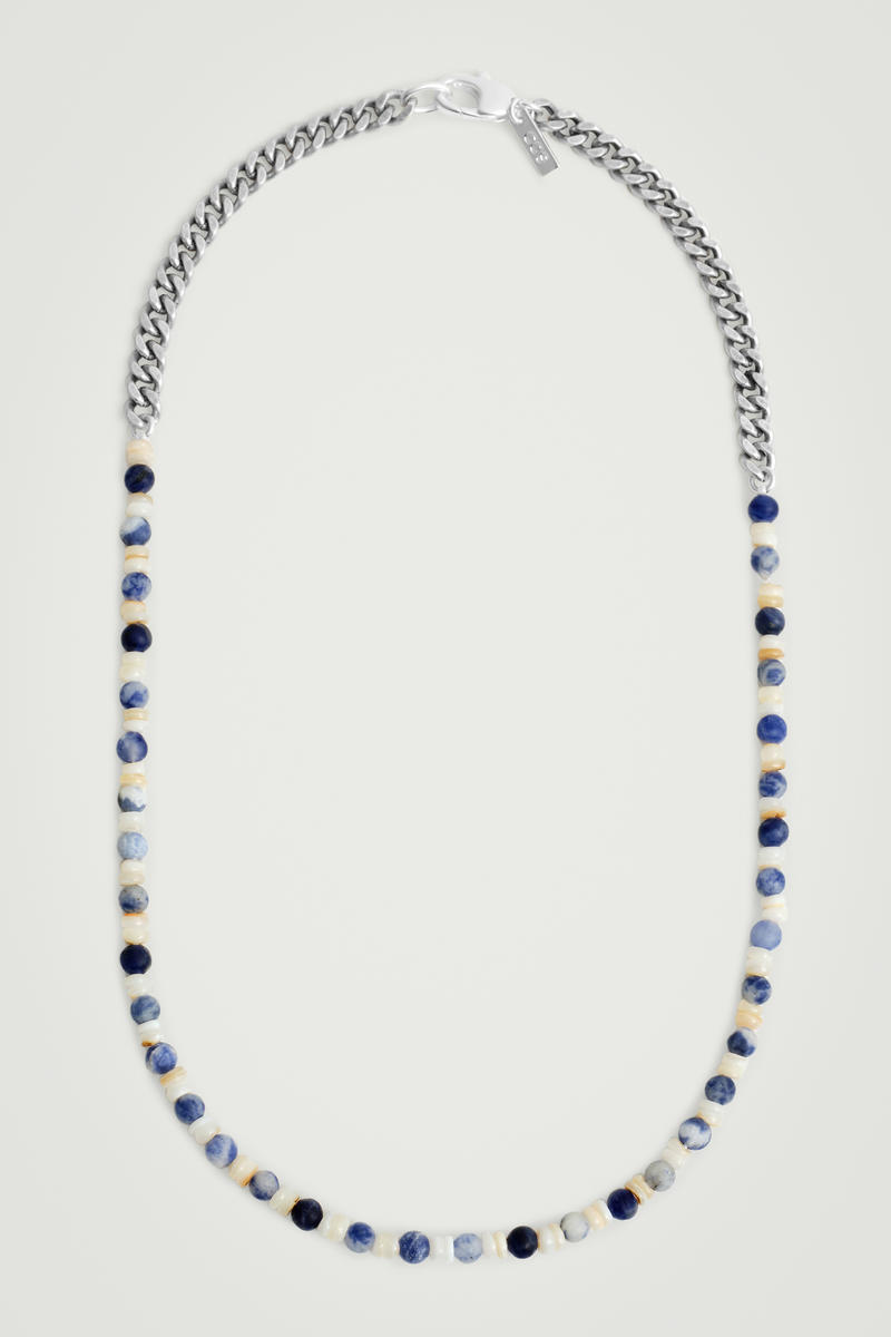 Semi-Precious Stone Chain Necklace