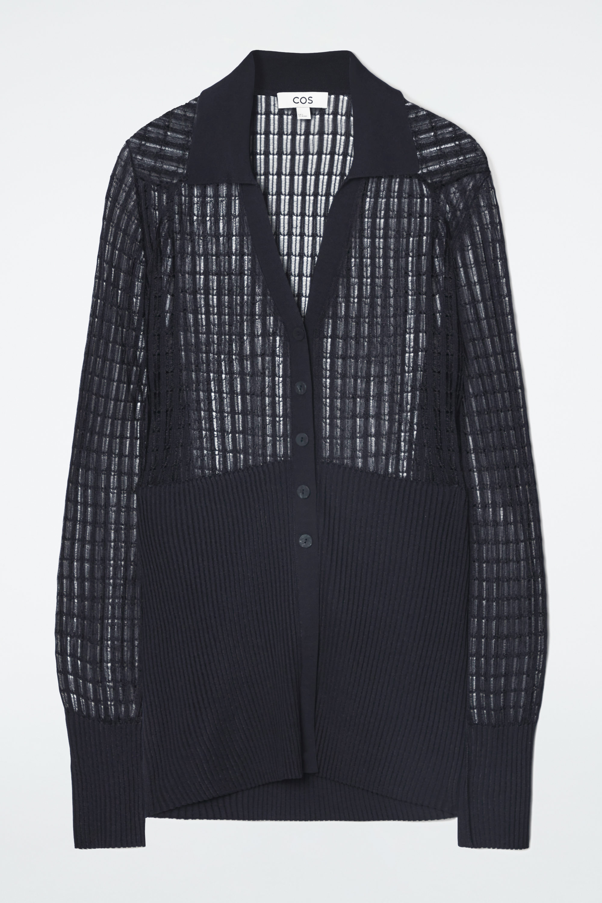 レディース】Cotton Lace Knitted Cardigan | Mame Kurogouchi