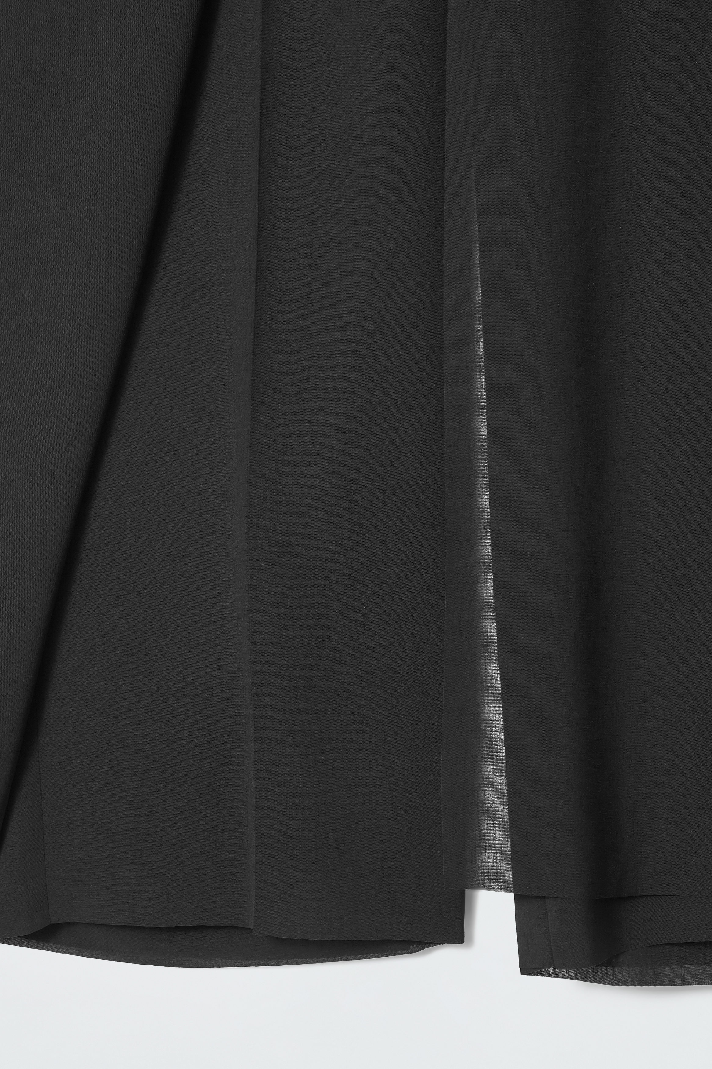 REGULAR WRAP-FRONT STRAIGHT-LEG TROUSERS - BLACK | COS