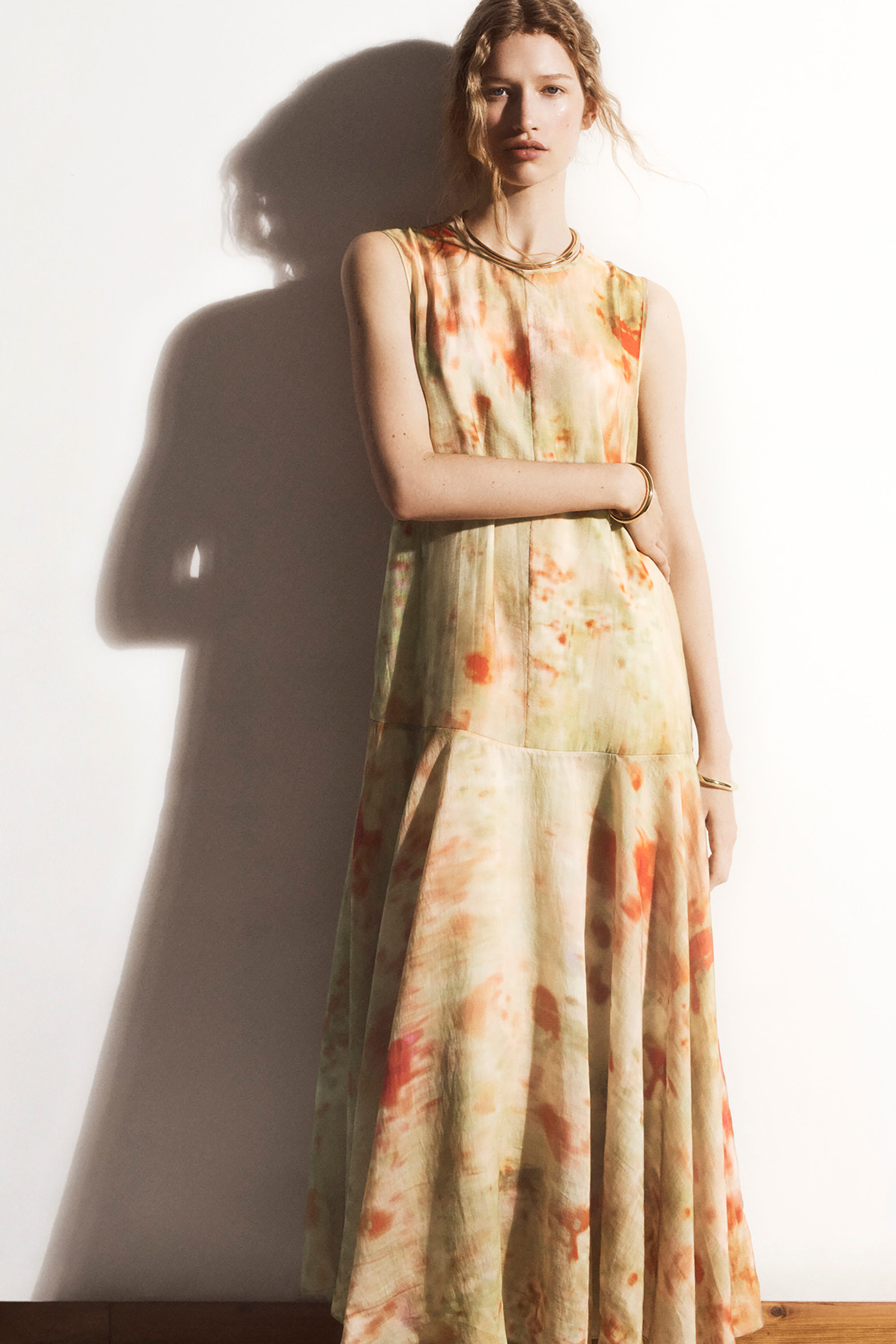 激安アウトレット通販 レディース SHEER FLORAL-PRINT COS | FLORAL / MULTICOLORED - DRESS MAXI スーツ・フォーマル・ドレス