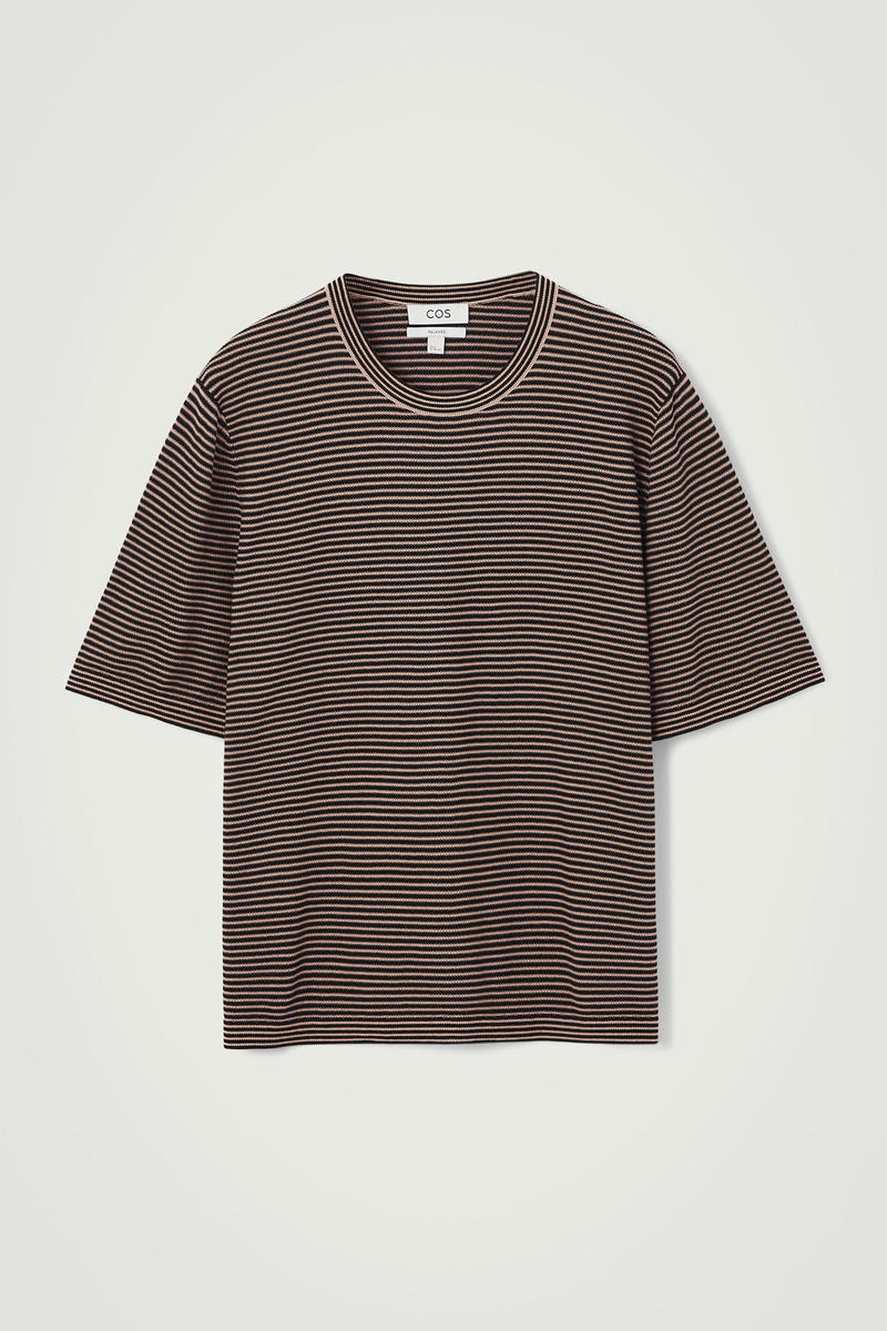 Striped Knit T-Shirt