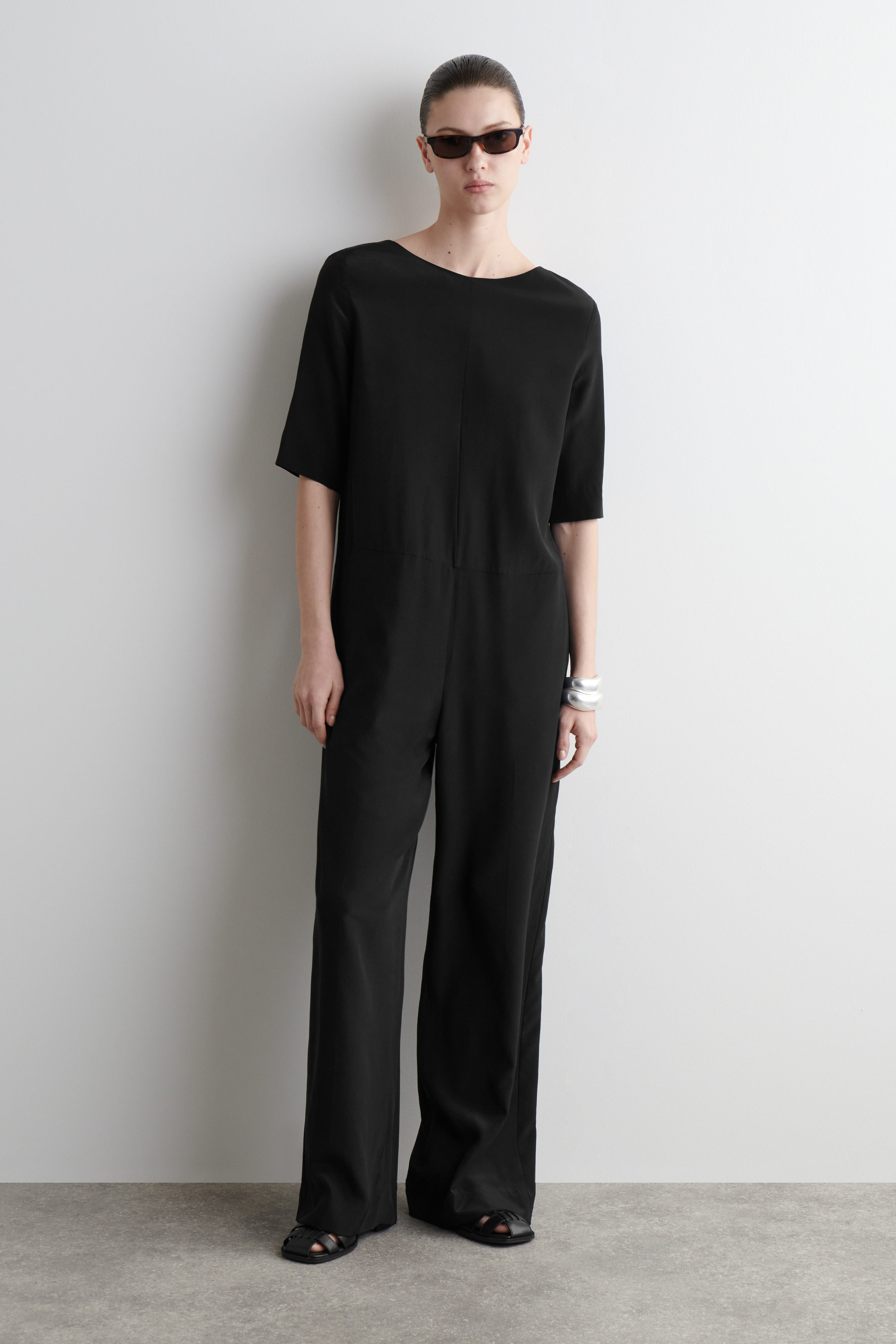 SILK-CREPE JUMPSUIT