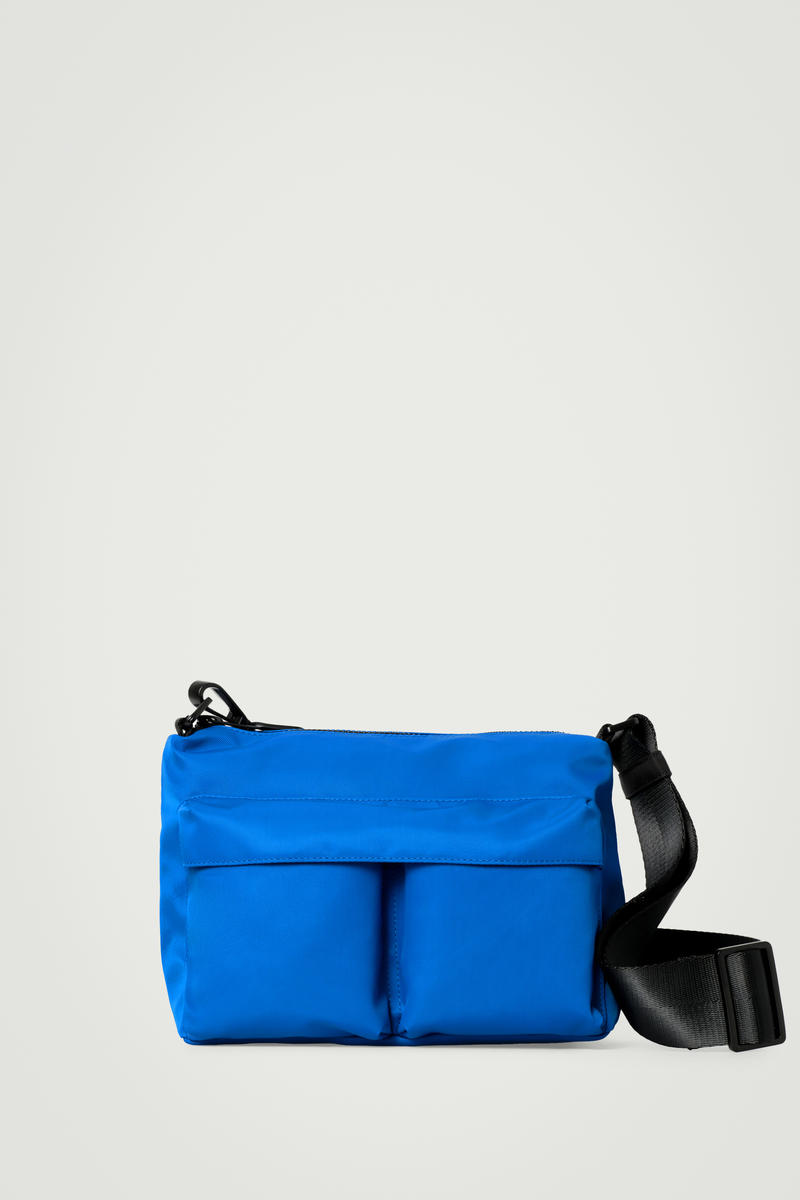 Cos Water-repellent Utility Crossbody - Nylon In Bleu