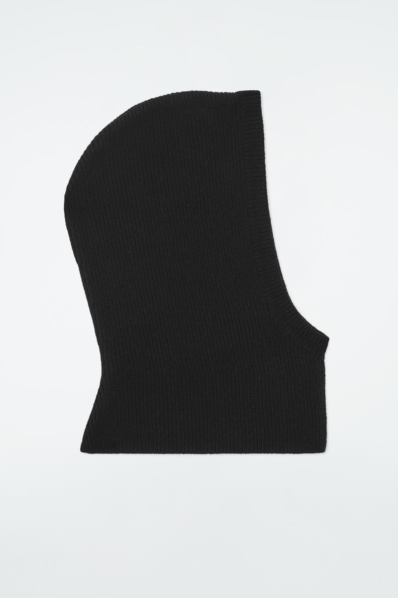 Ribbed Wool-Cashmere Balaclava