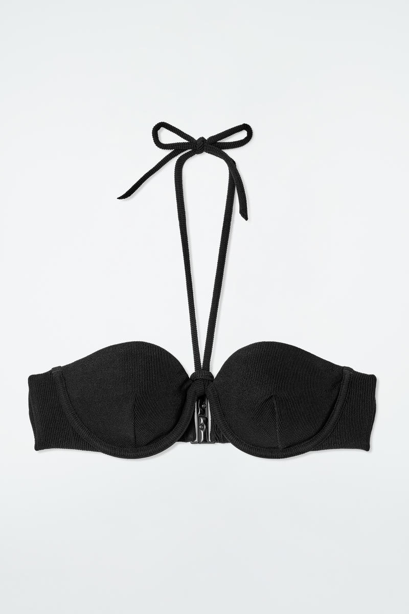 Cos Top Bikini A Te Con Ferretto In Nero