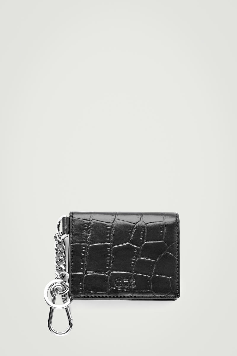 Croc-Effect Leather Wallet