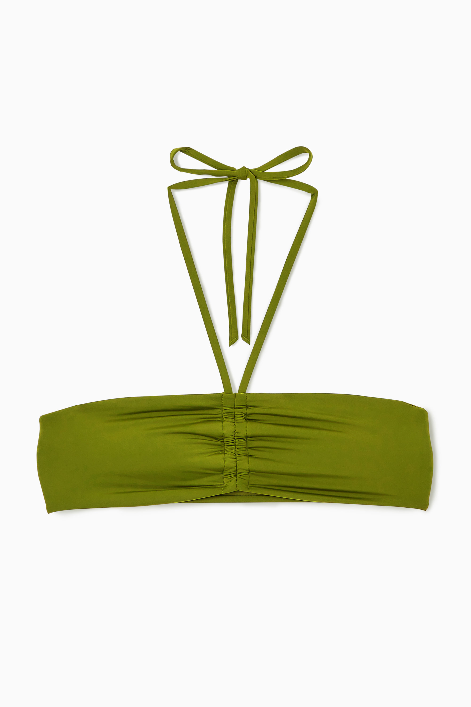 Olive green bandeau bikini on sale