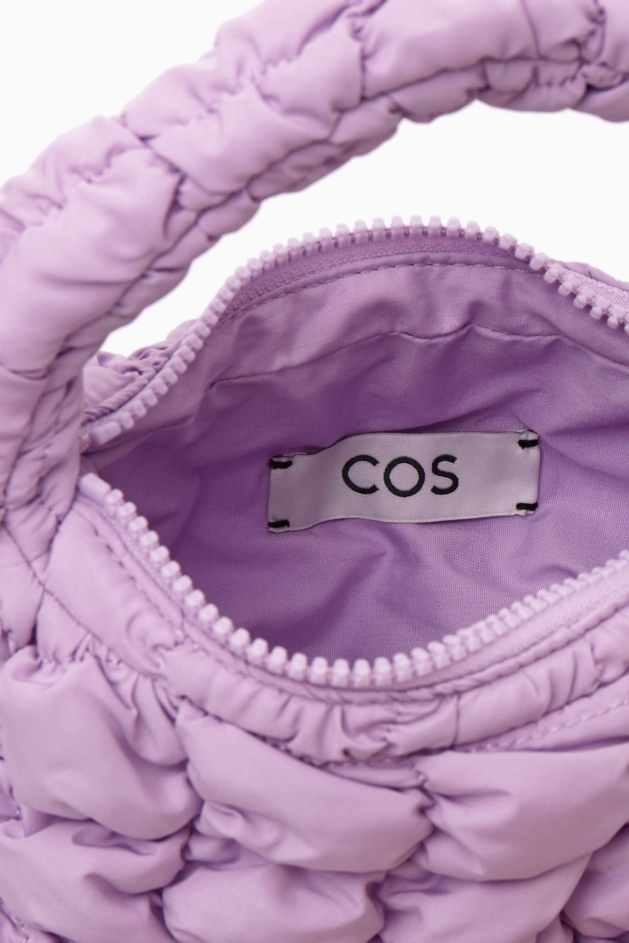 QUILTED MICRO BAG - LILAC | COS