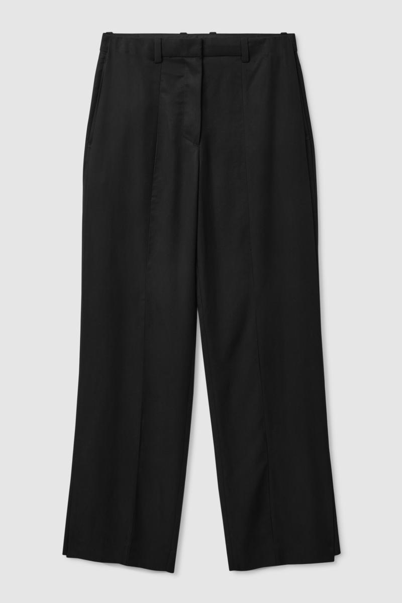 Wide-Leg Tailored Trousers