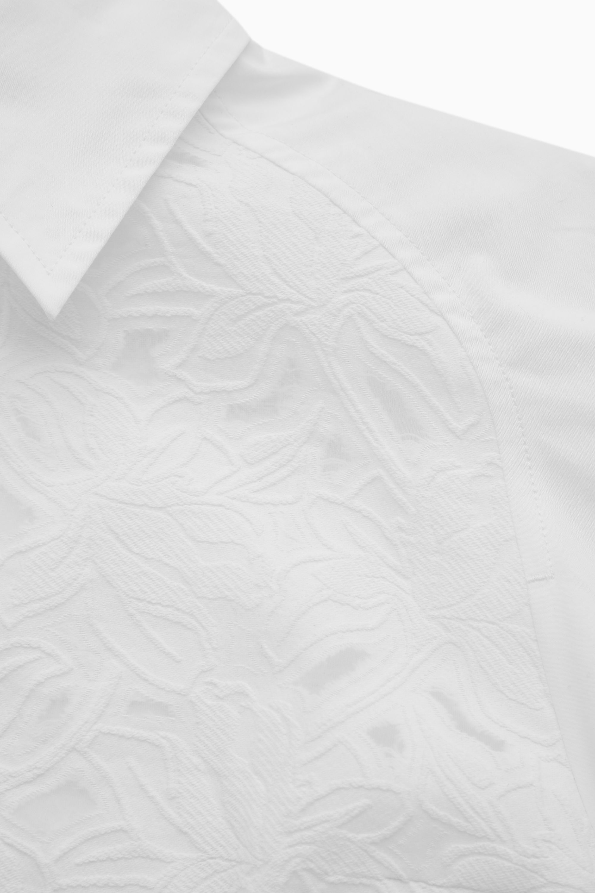 FIL COUPÉ SHIRT DRESS - WHITE | COS