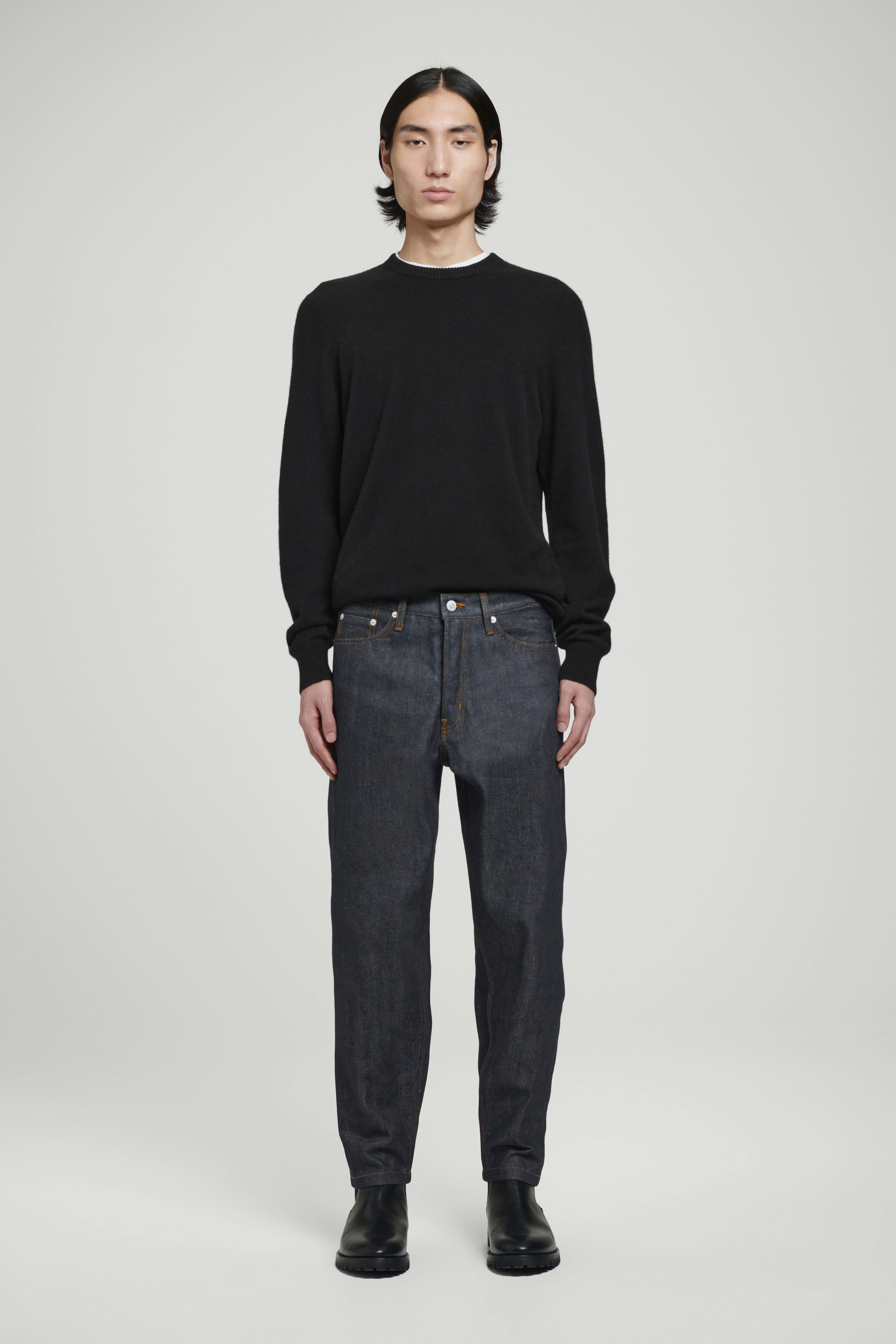 【U LAN】(UNISEX) Wave Slit Wide Denim Street One - Wide leg/jasnoniebieski denim - Zalando.pl