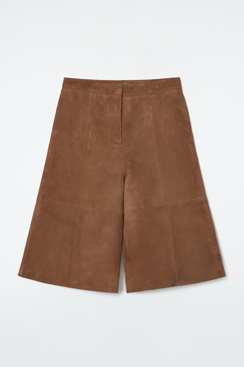 Longline Suede Shorts