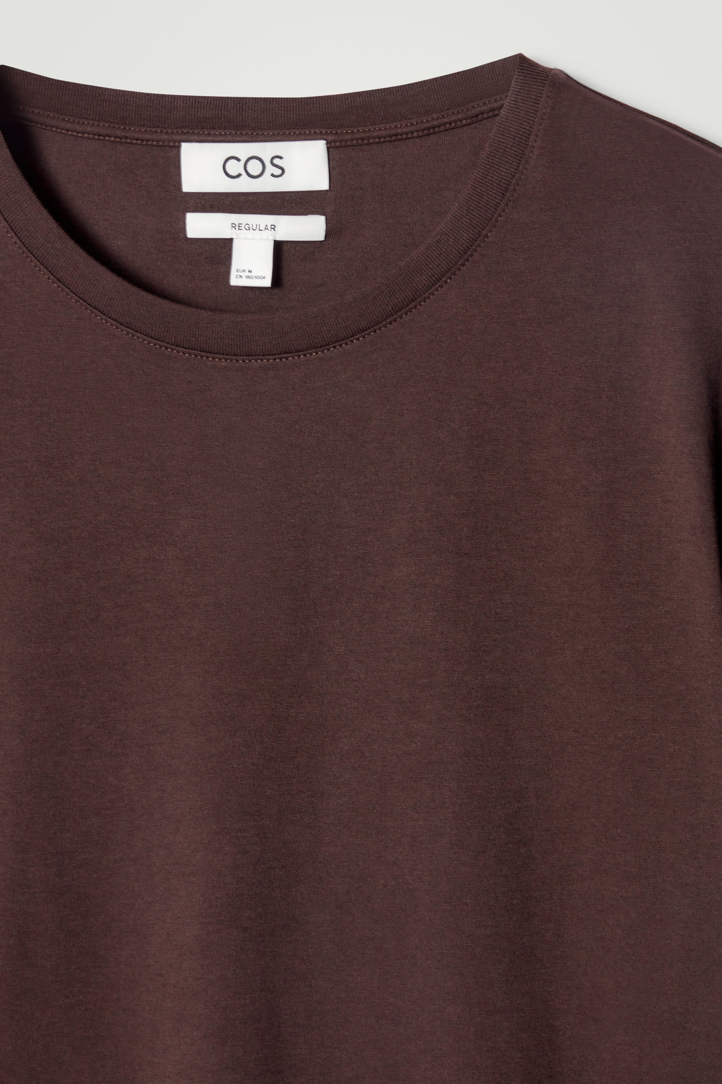 【関税・送料込み】MALO T-SHIRTS BROWN COTTON T-SHIRT REGULAR COTTON T-SHIRT - BROWN | COS