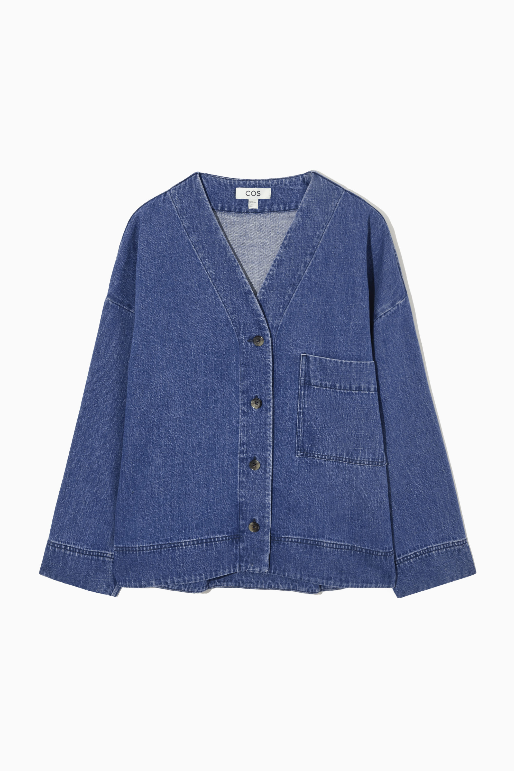 DENIM OVERSHIRT - WASHED BLUE | COS