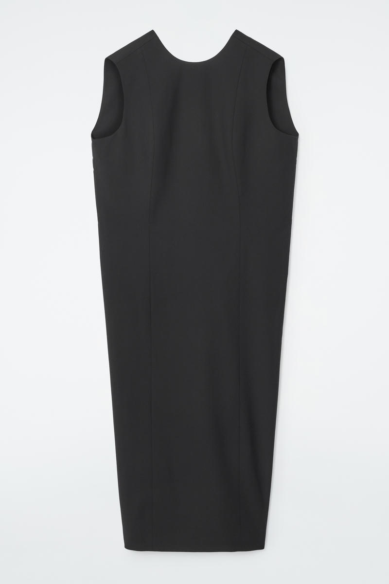 The Sleeveless Tailored Wool Dress