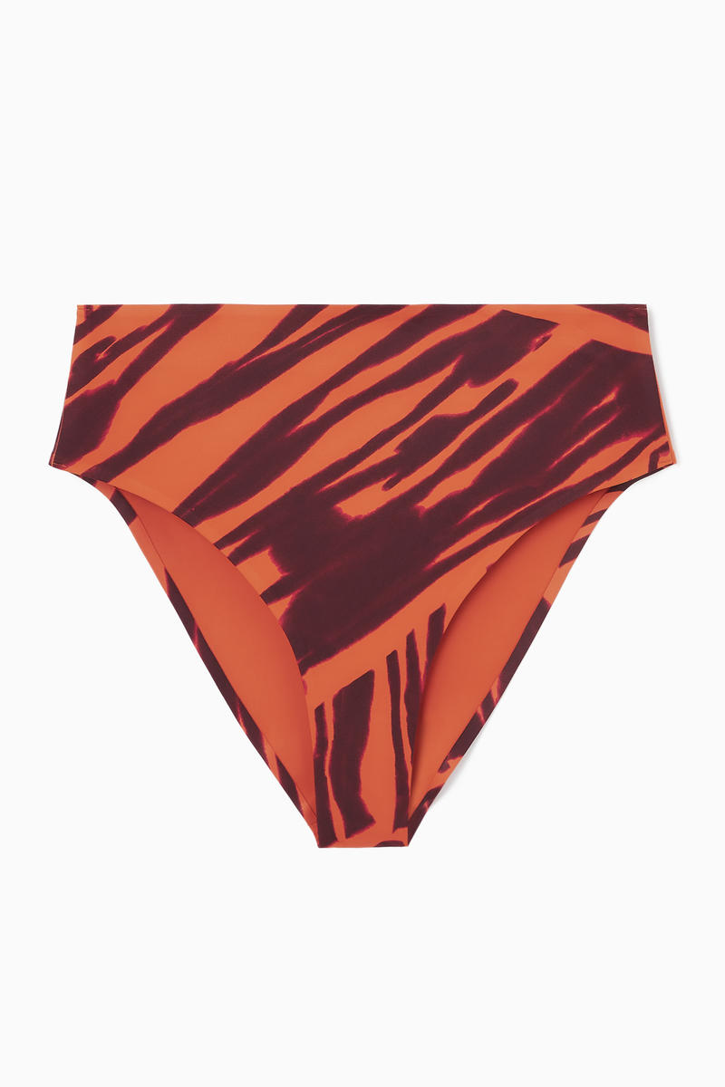 High-Waisted Scuba Bikini Briefs