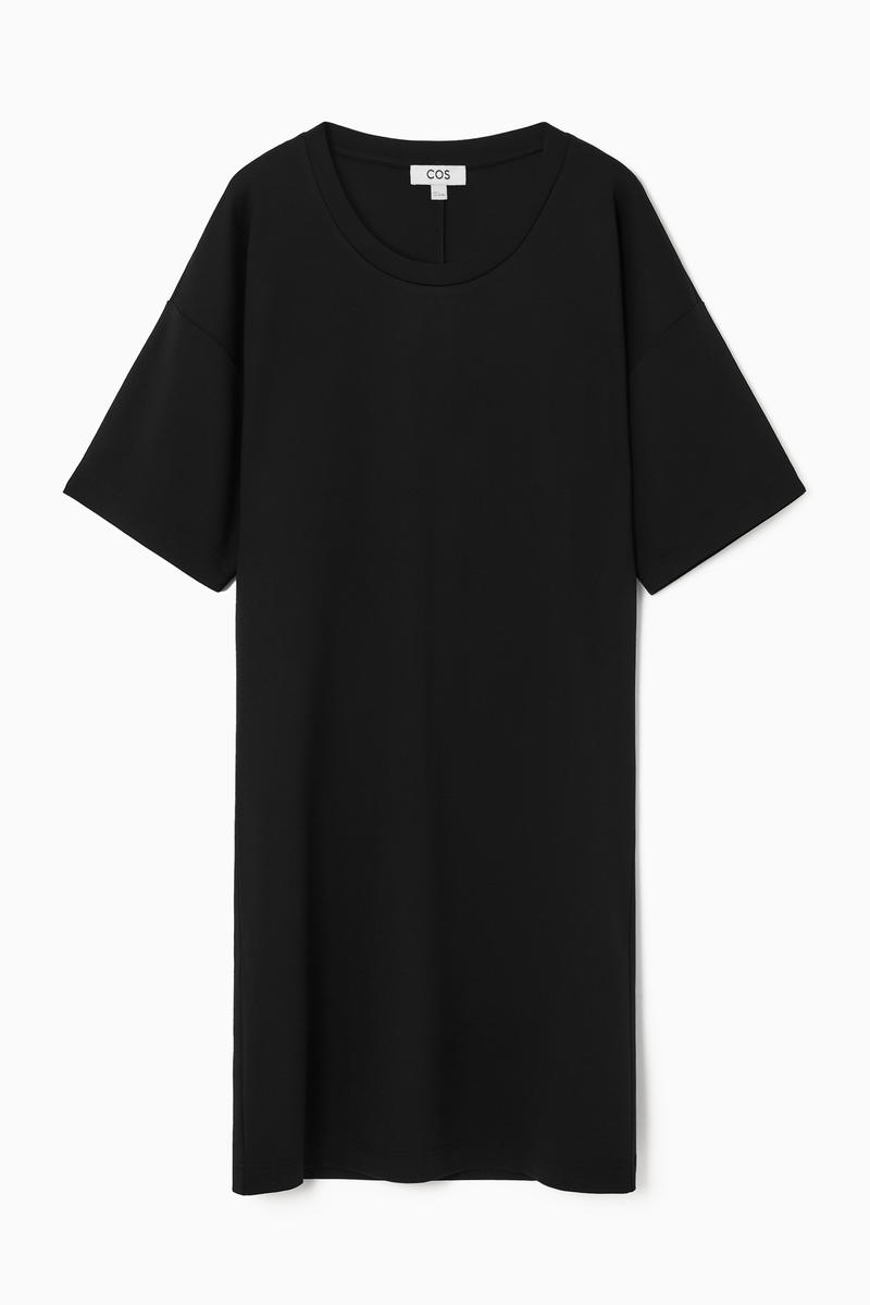 Draped Mini T-Shirt Dress