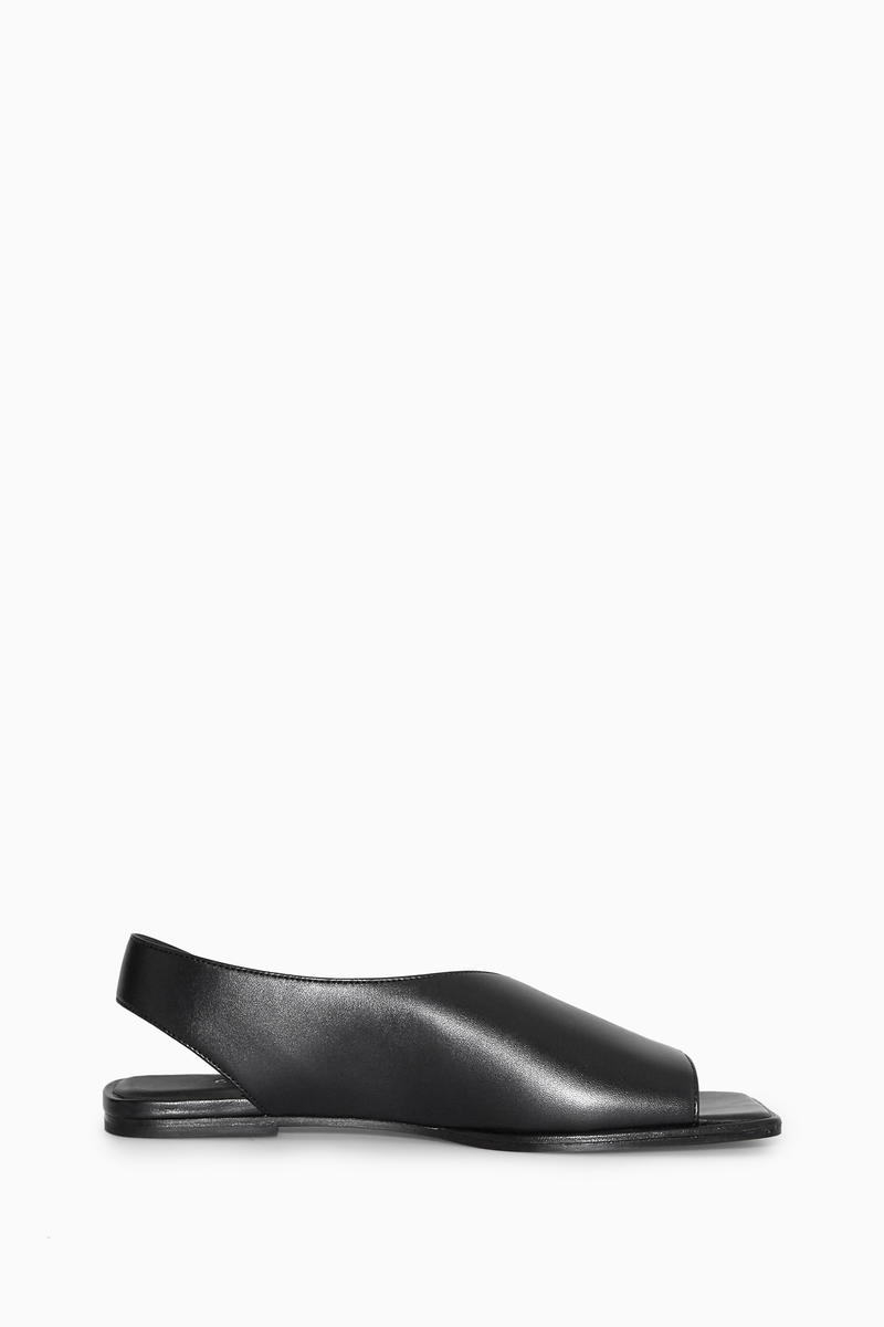 Leather Slingback Sandals