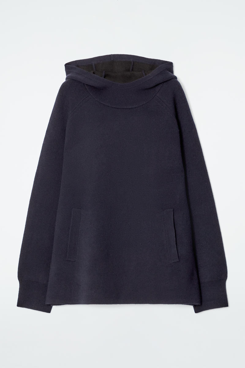 Oversized Double-Faced Wool Hoodie