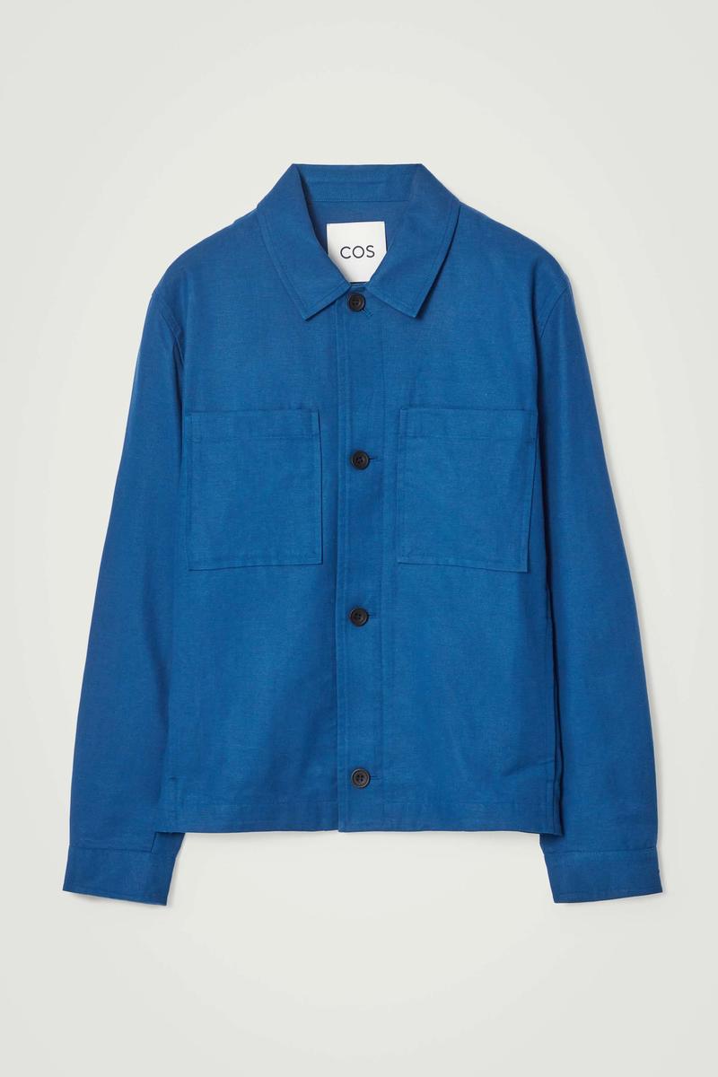 Utility Overshirt in Blue