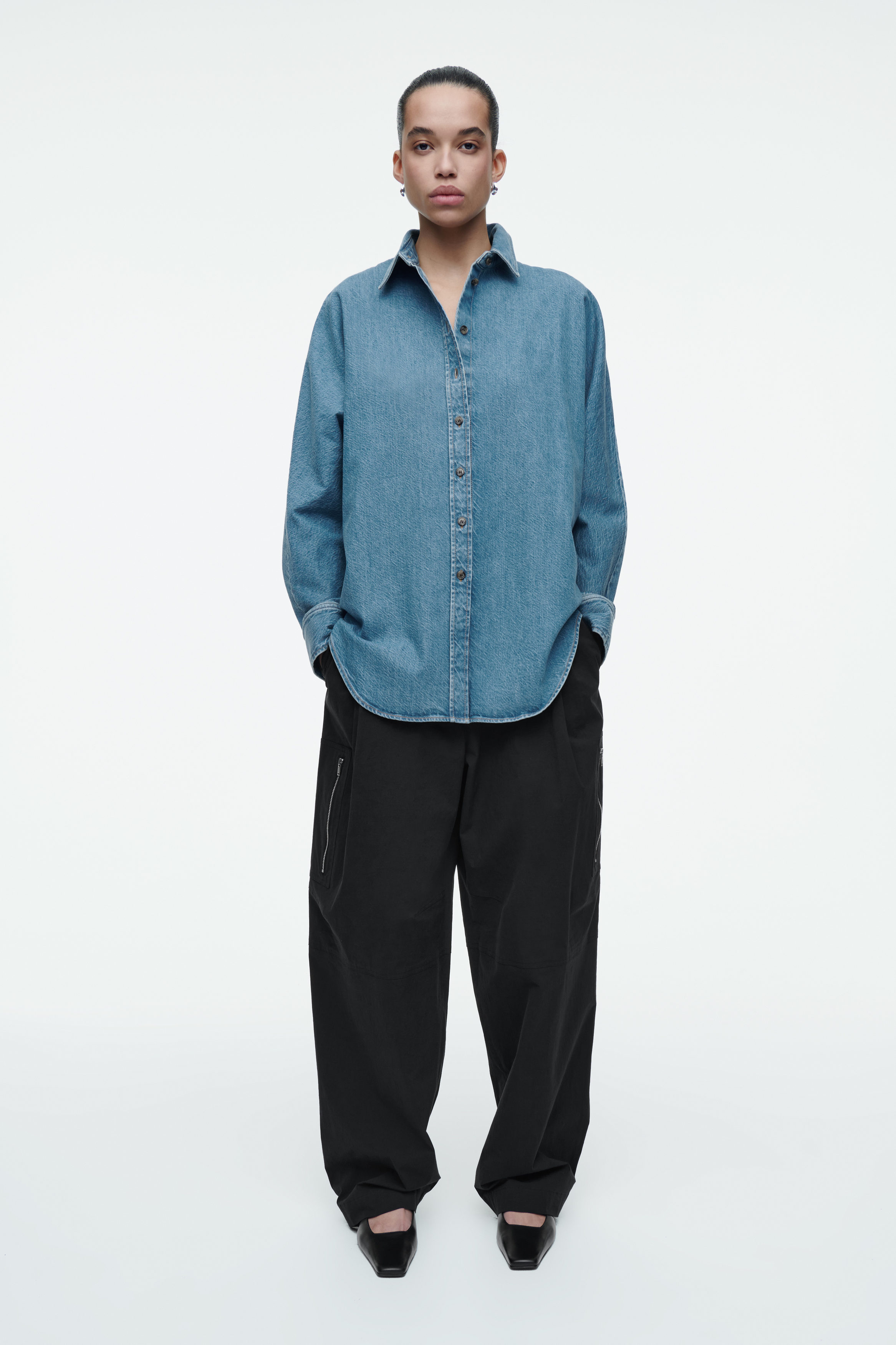  ★Relaxed Fit Denim Shirt Remi Relaxed Fit Denim Shirt – A Farm Chick's Closet
