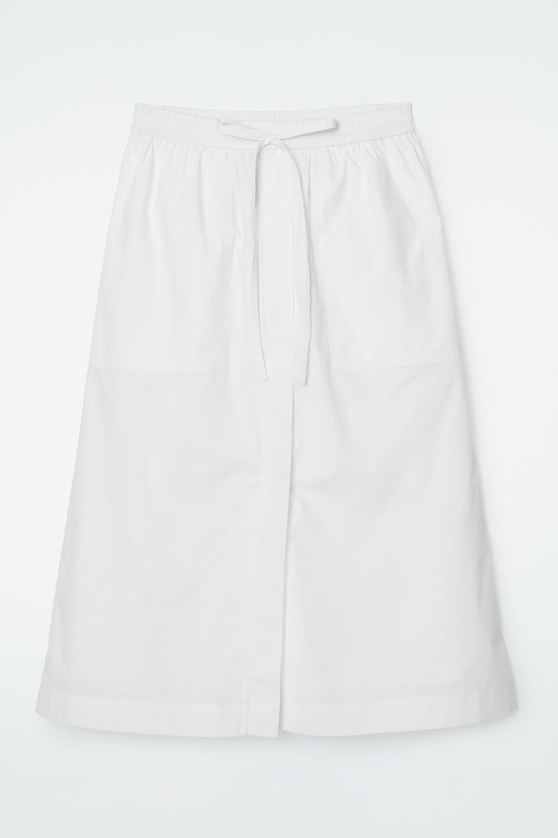 Drawstring Midi Skirt