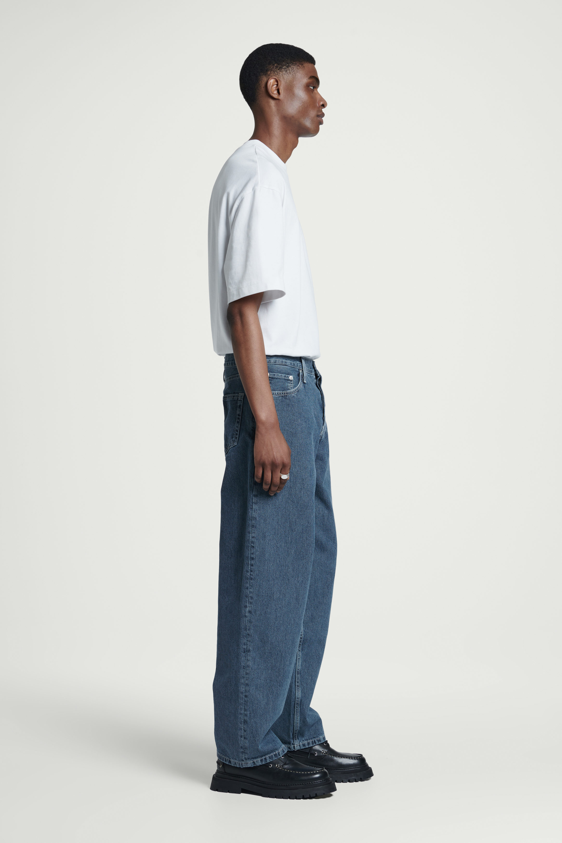 RIDER STRAIGHT-LEG JEANS - DARK BLUE | COS