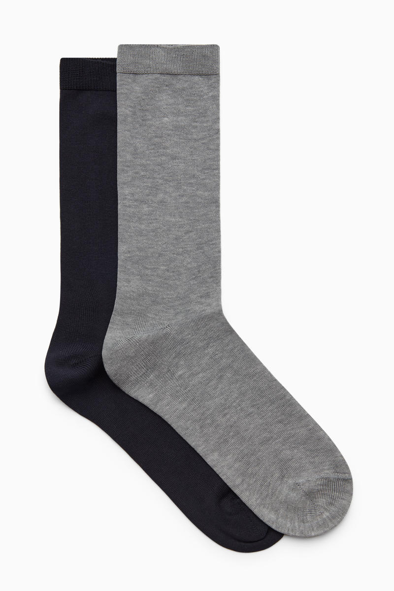 2-Pack Mercerised Cotton Socks