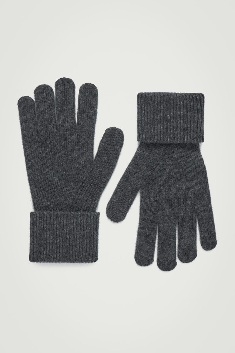 Ribbed Cashmere Gloves