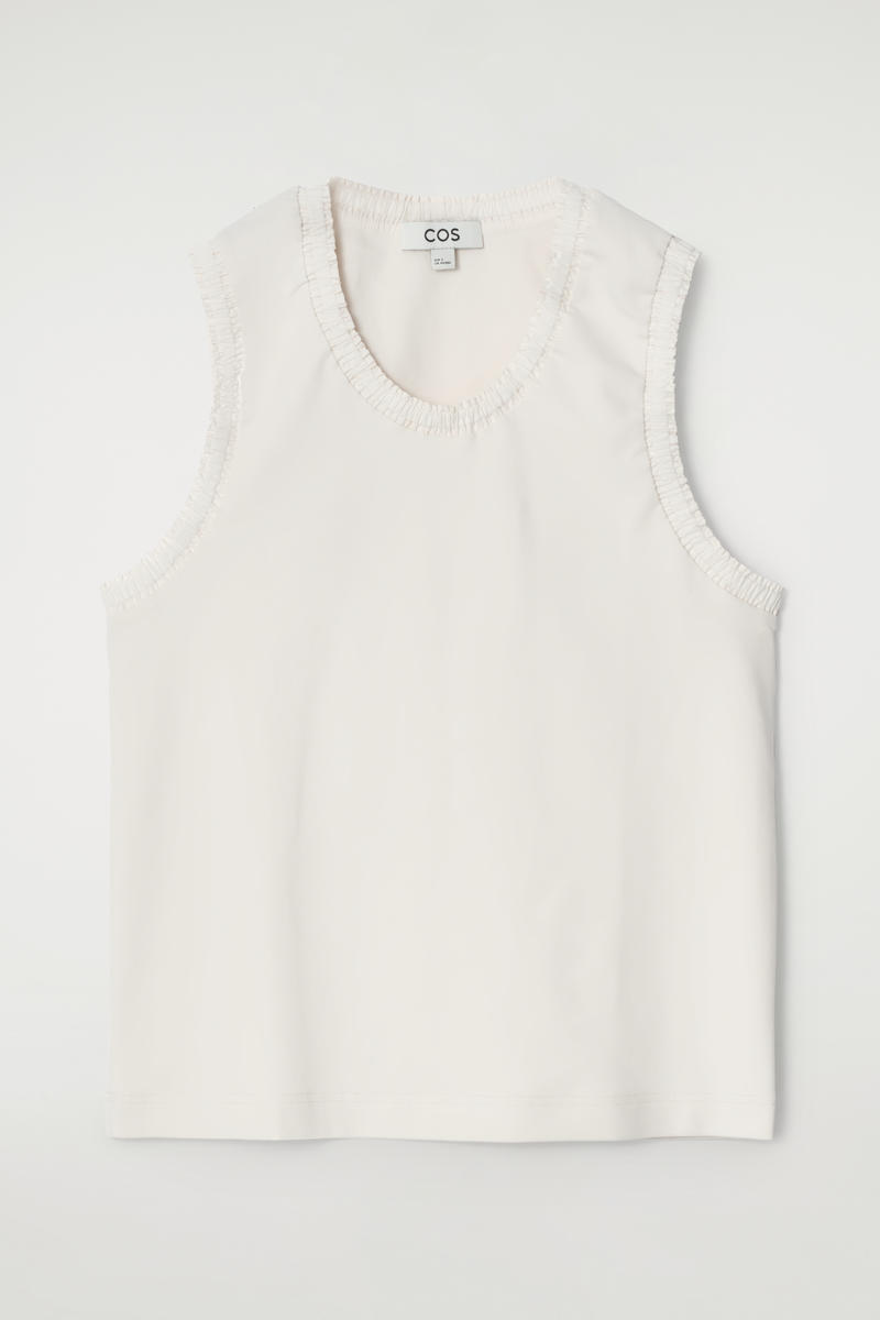 Cos Gathered Cotton Tank Top