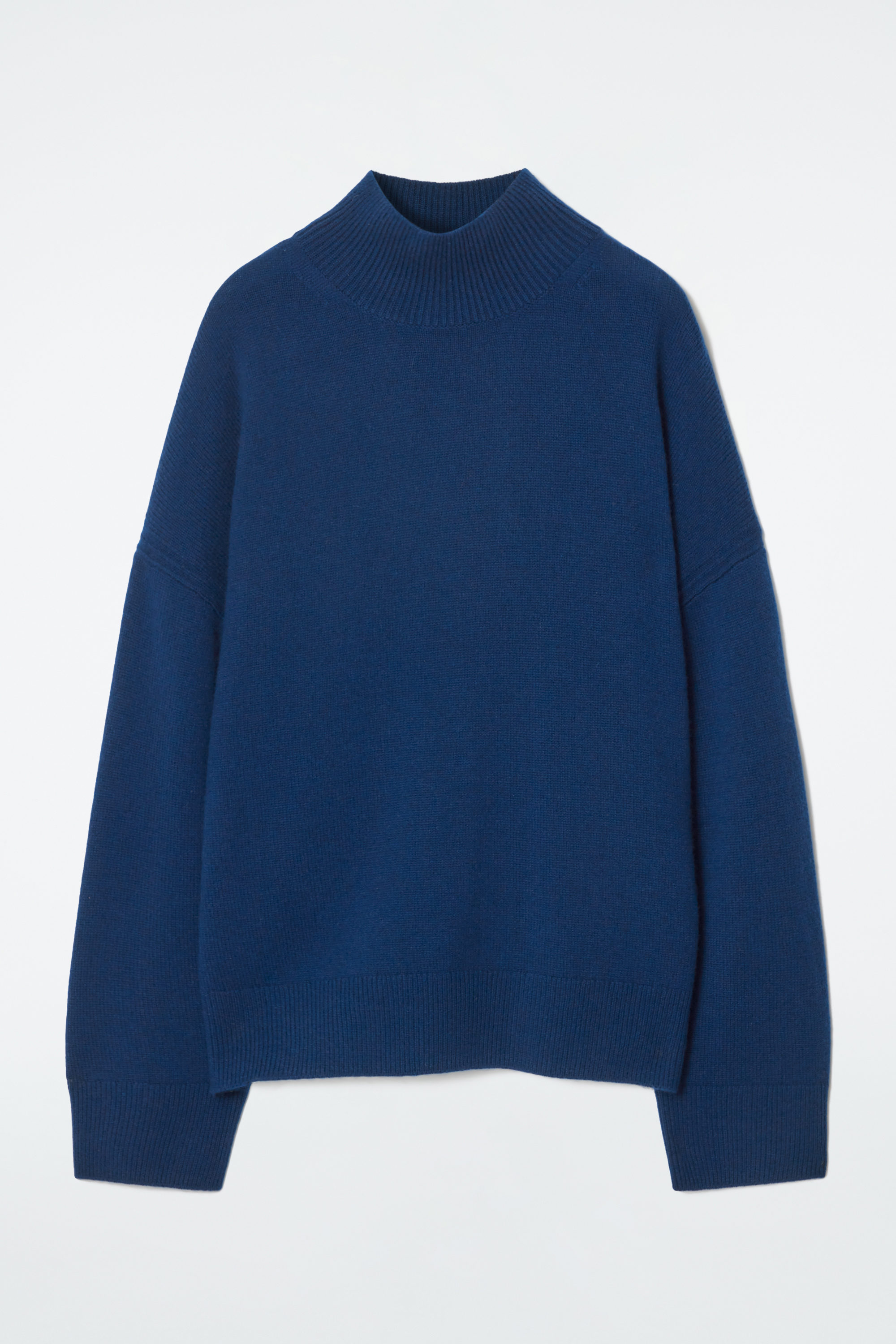 PURE CASHMERE TURTLENECK JUMPER - DARK BLUE | COS