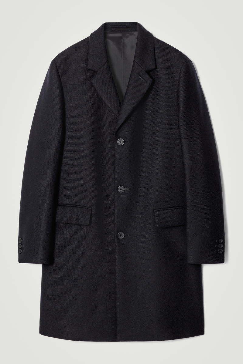 Tailored Wool-Twill Coat