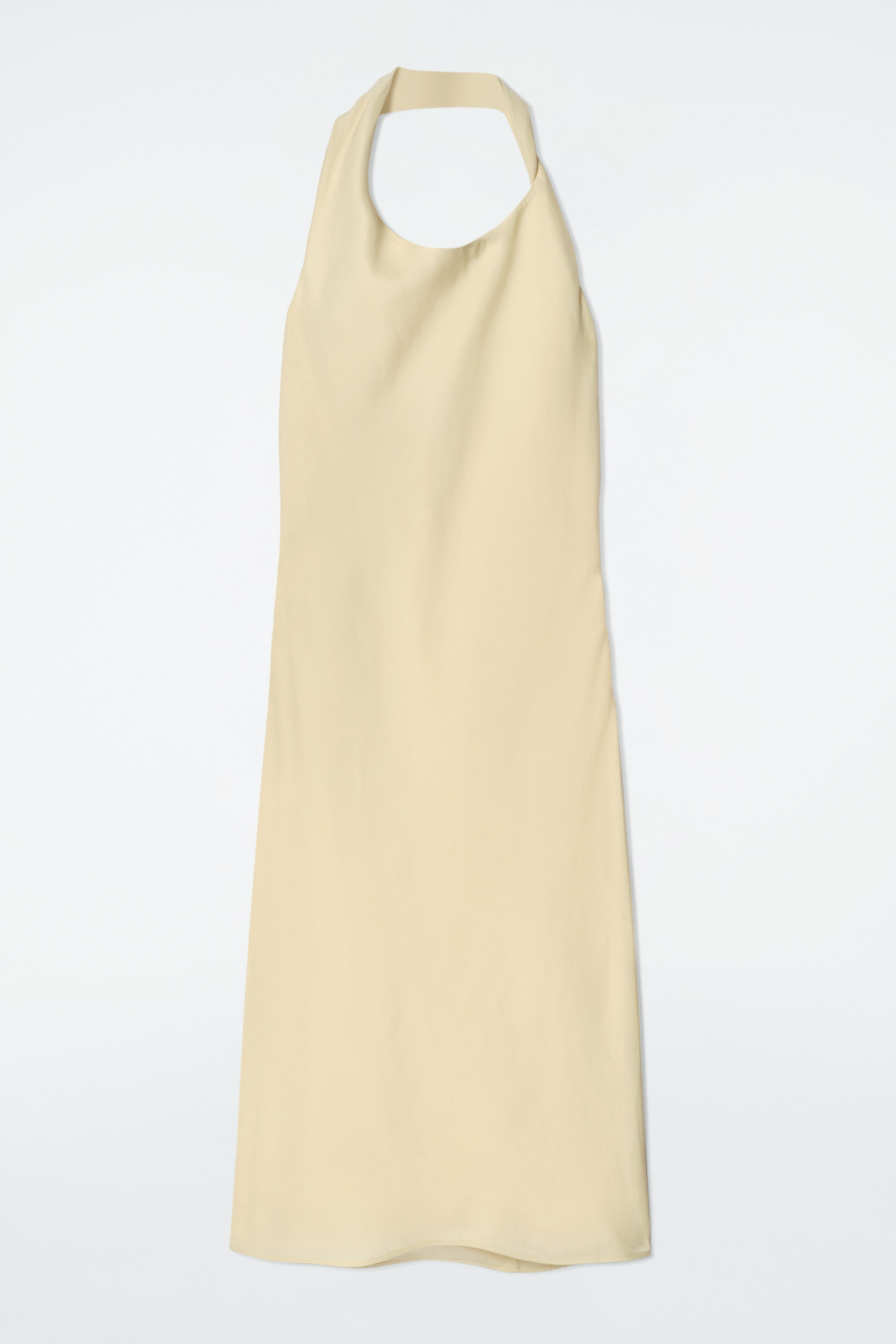 【LOULOUSEOUL】Nylon Halter Neck Dress (Butter) f4785c1184aef5e86ee2225dced885