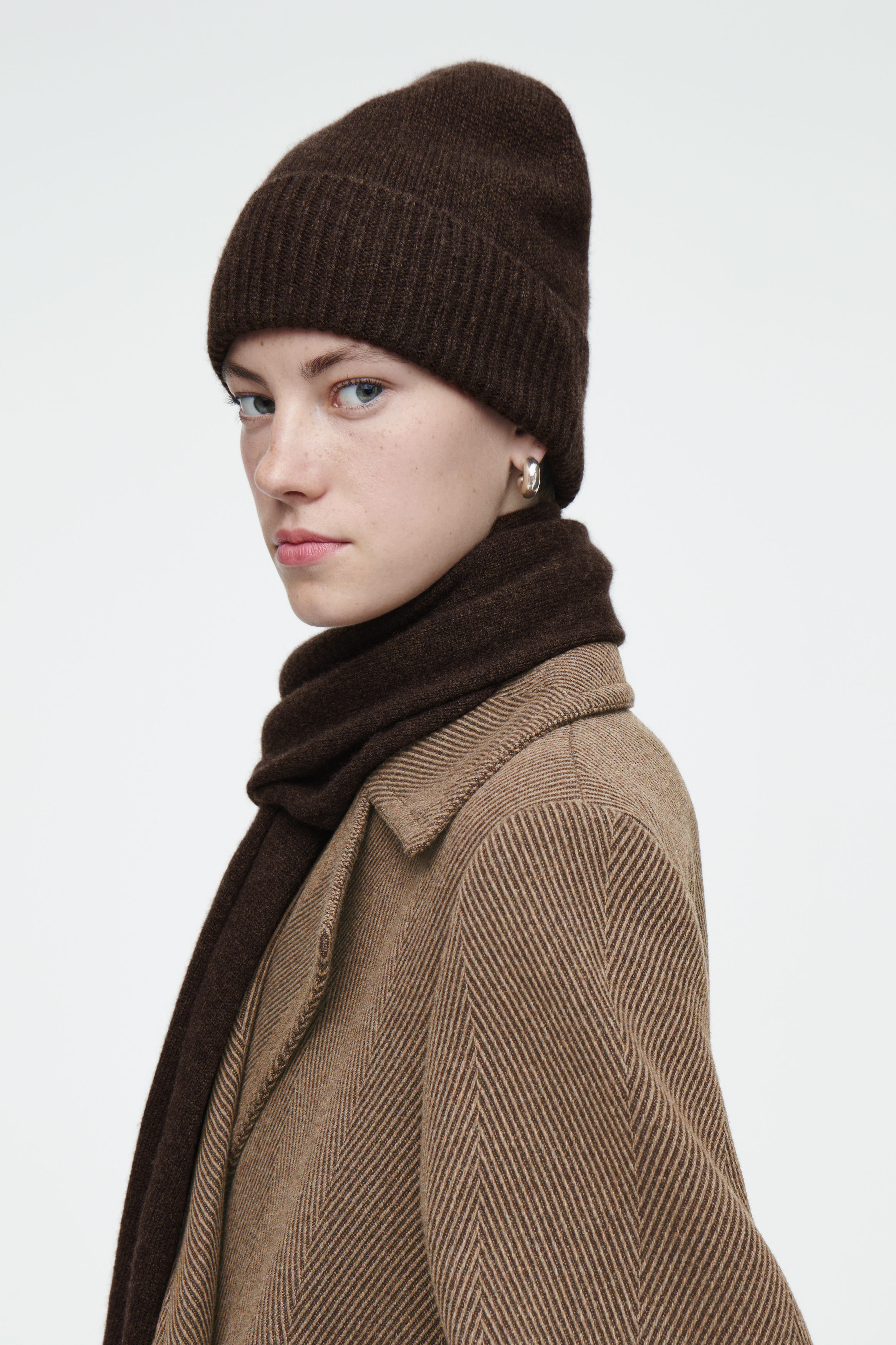 PURE CASHMERE SCARF - BROWN PURE CASHMERE SCARF - BROWN
