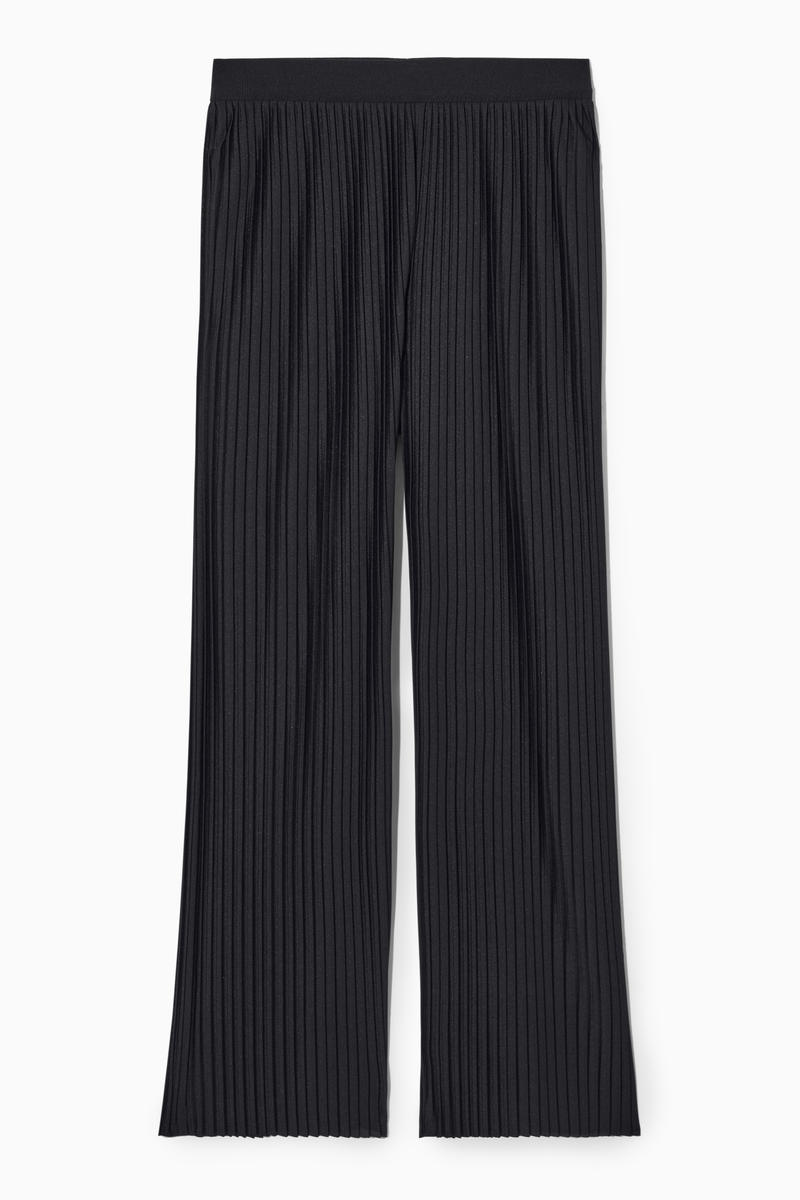 Plissé Trousers in Blue