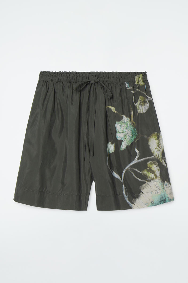 Floral Drawstring Shorts