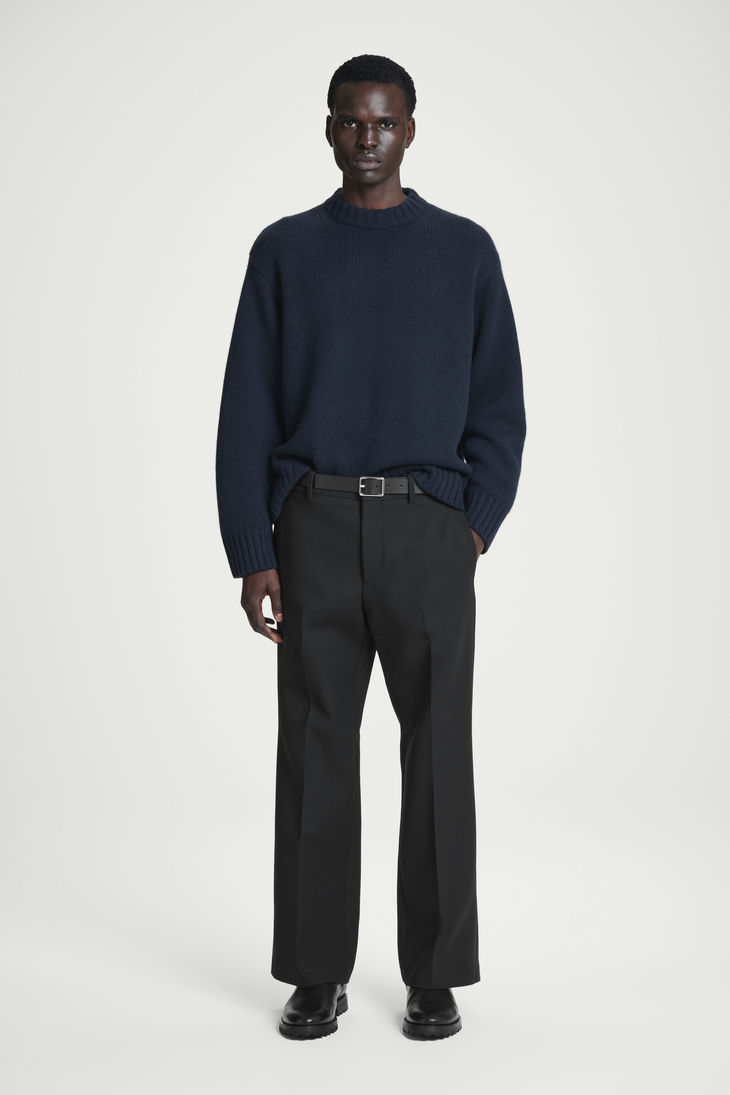 RIDER WIDE-LEG JEANS - DUSTY BLUE