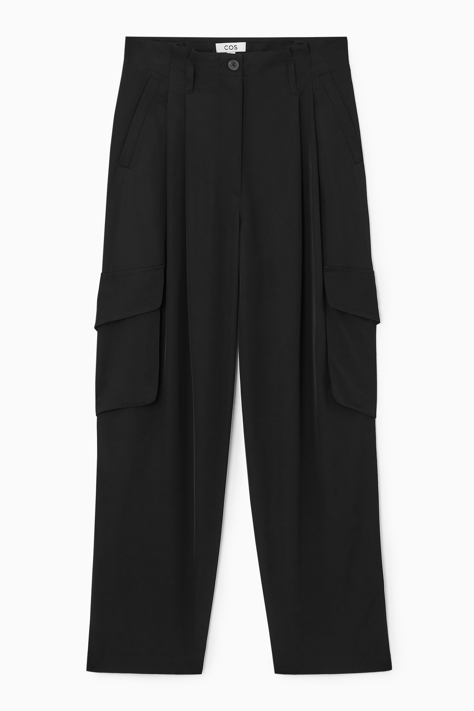 PAPERBAG UTILITY TROUSERS - TEAL | COS